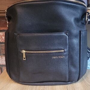 Fawn Design Faux Leather Original Diaper Bag